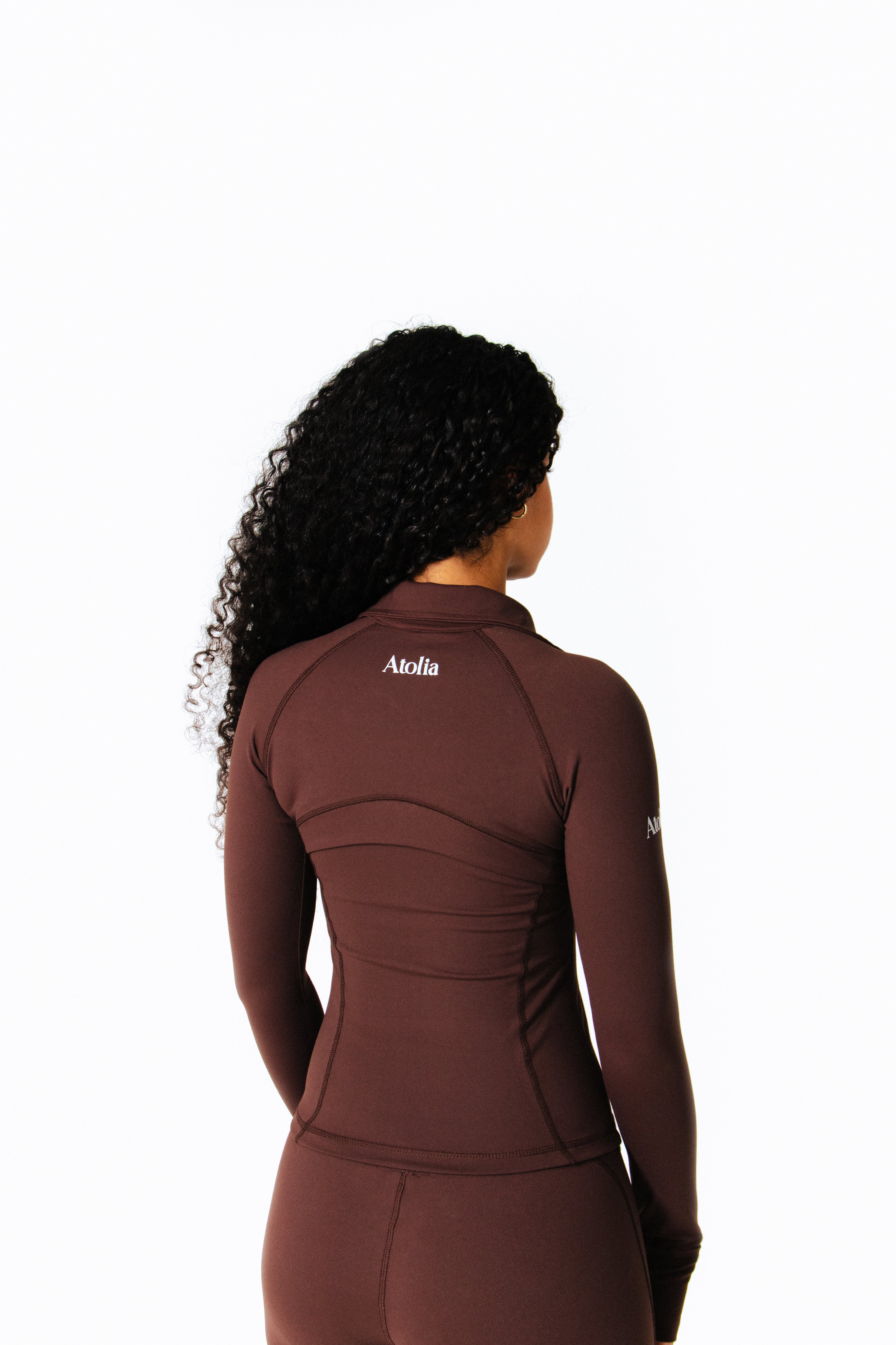 The Sculpt Zip Up - Mocha