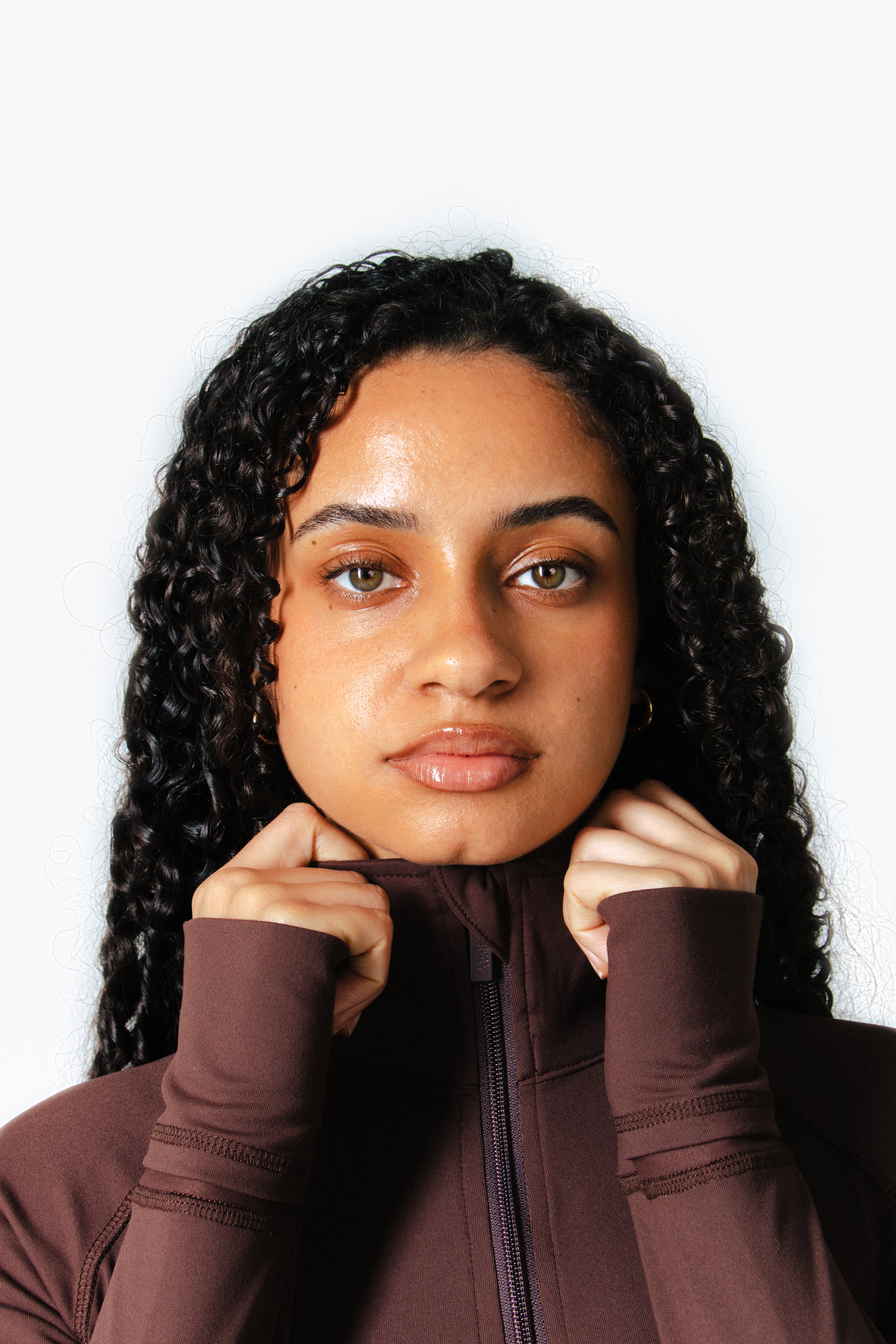 The Sculpt Zip Up - Mocha